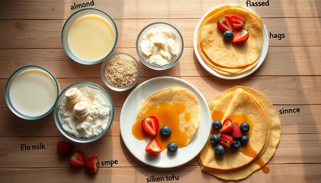 Alternatives végétales aux œufs pour crêpes