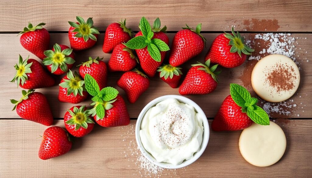 Ingrédients pour Tiramisu aux Fraises