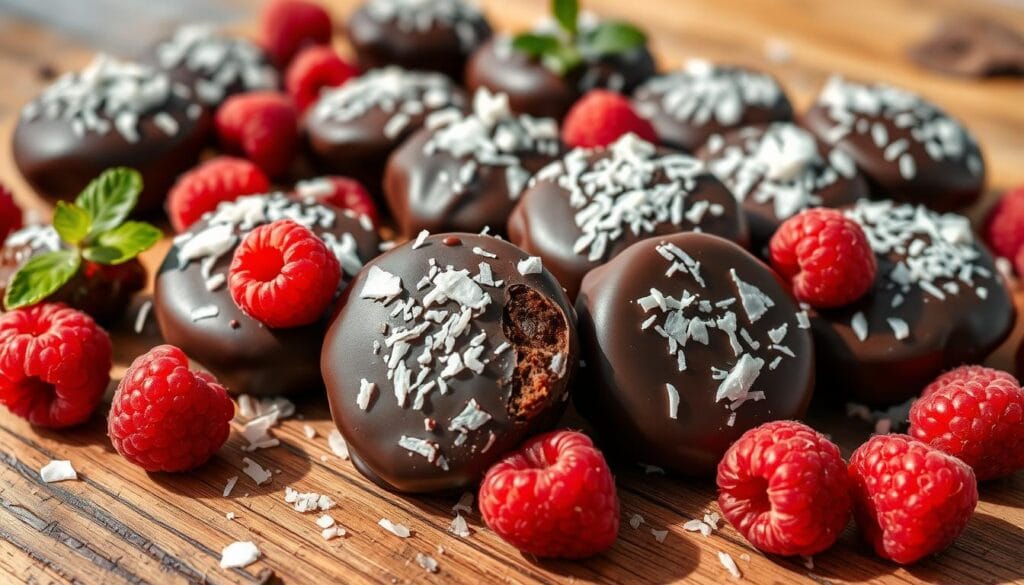 Gourmandise Healthy : Snacks Choco Coco Framboises à Tomber